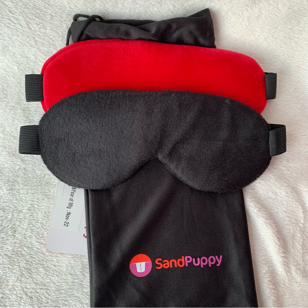Sand puppy sleeping eye mask set of 2 for Men or Women!!